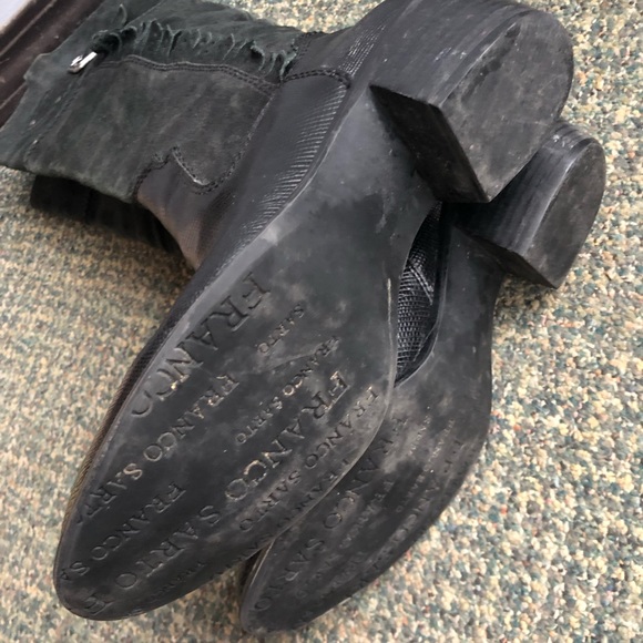 Franco Sarto Suede Western Gothic Witchy Boots - Picture 6 of 12